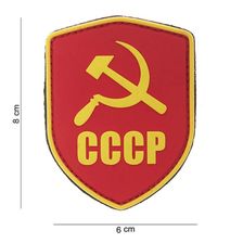 Embleem 3D PVC schild CCCP rood