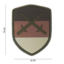 Embleem 3D PVC Schild Duitsland desert zwaard