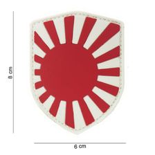 Embleem 3D PVC schild Japan oorlogsvlag kleur
