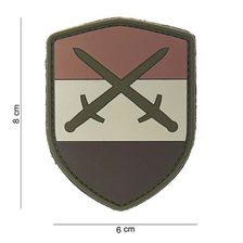 Embleem 3D PVC Schild Nederland desert zwaard