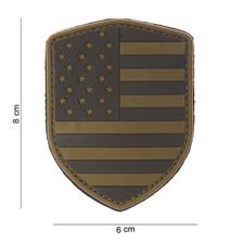 Embleem 3D PVC Schild USA  desert