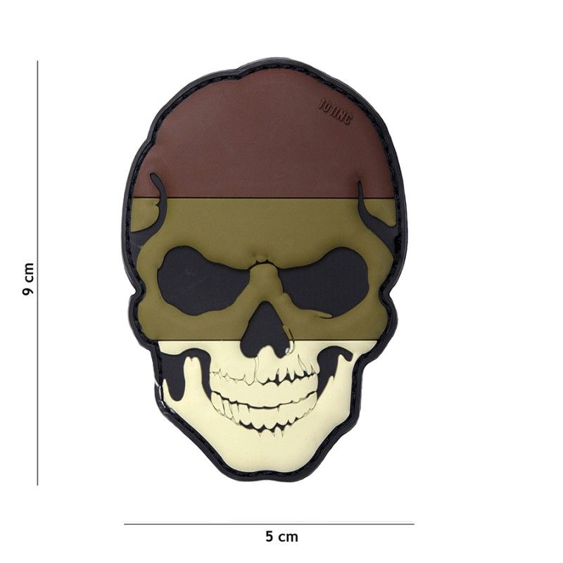Embleem 3D PVC skull Duitsland camo