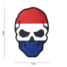 Embleem 3D PVC Skull Nederland color