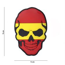 Embleem 3D PVC Skull Spanje color