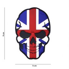 Embleem 3D PVC Skull Groot Brittannië kleur
