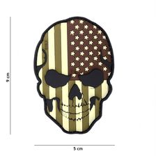 Embleem 3D PVC skull USA camo