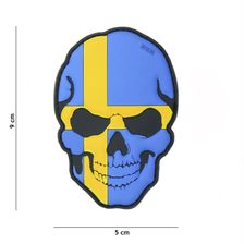 Embleem 3D PVC skull Zweden