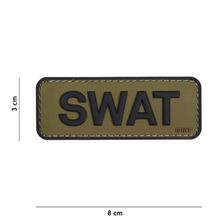 Embleem 3D PVC SWAT groen/zwart