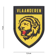 Embleem 3D PVC Vlaanderen geel