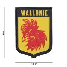 Embleem 3D PVC Wallonie geel