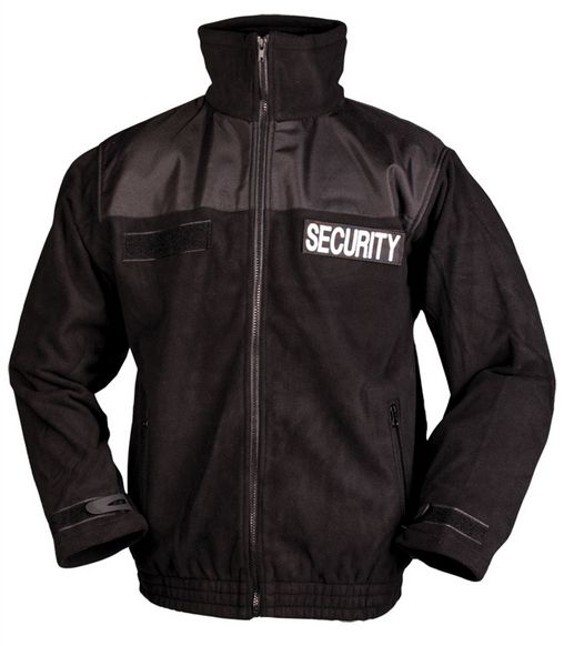 Fleece vest Security zwart