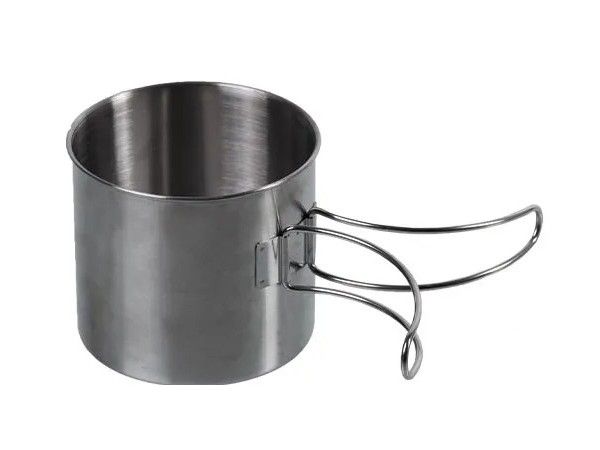 Mok met draad handvat RVS 600 ml.