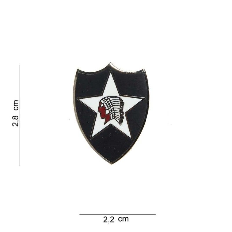 Embleem metaal 2nd Infantry Division US