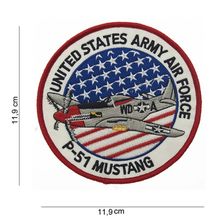 Embleem stof United States Army Air Force P-51 Mustang
