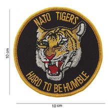 Embleem stof Nato Tigers Hard To Be Humble
