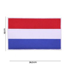 Embleem stof vlag NL groot