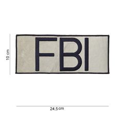 Embleem stof FBI (groot)