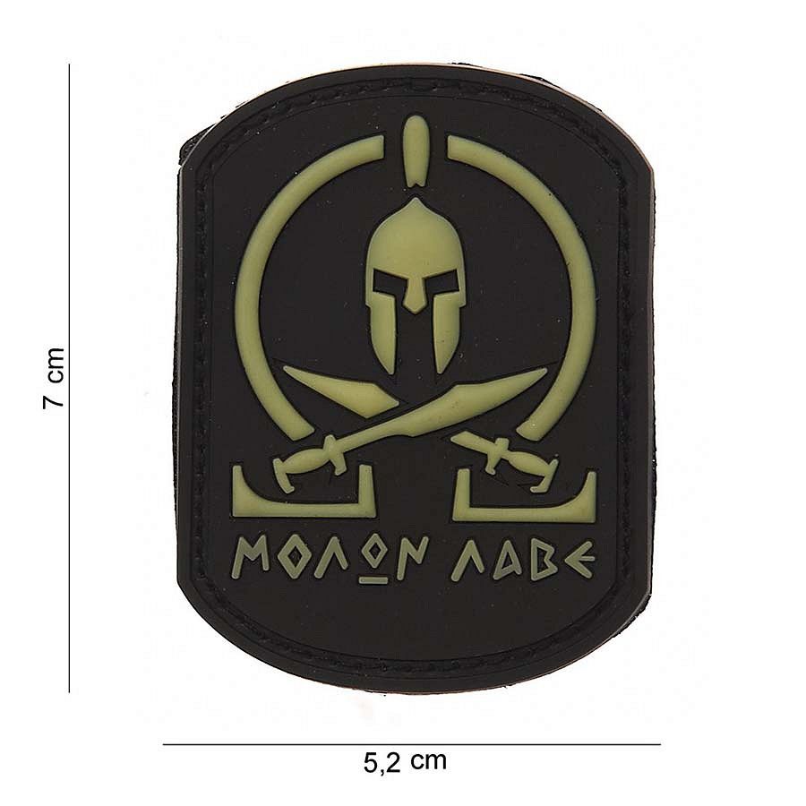 Embleem 3D PVC Molon Labe Spartan SWAT