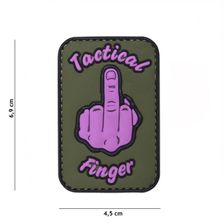 Embleem 3D PVC Tactical Finger #19045 roze 