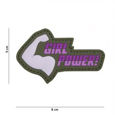 Embleem 3D PVC Girl Power #19048 roze 