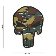 Embleem 3D PVC Punisher #9058 Belg. camo