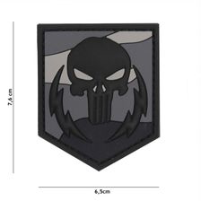 Embleem 3D PVC Punisher thunder strokes #12069 night