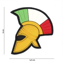 Embleem 3D PVC Spartaanse helm #20032 color 