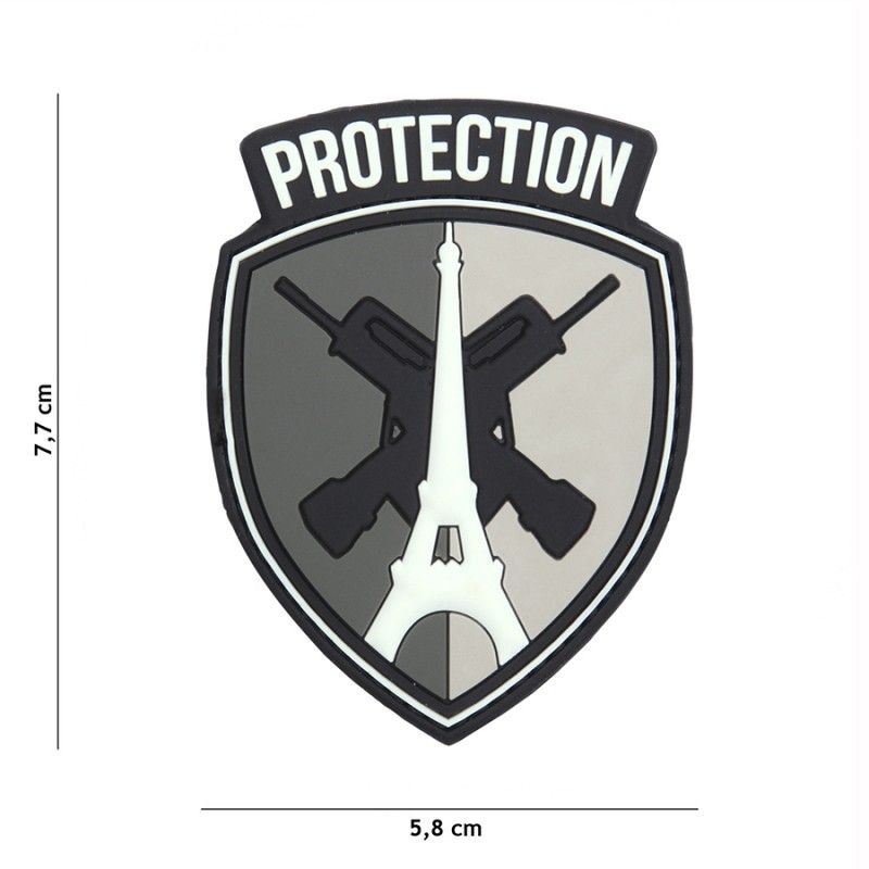 Embleem 3D PVC Protection #20055 grijs 