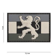 Embleem 3D PVC Benelux vlag grijs 