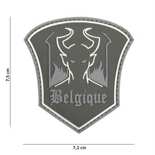 Embleem 3D PVC Belgische duivel #20074 grijs 