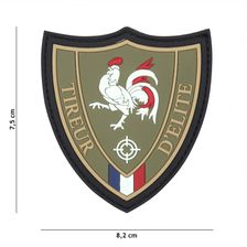 Embleem 3D PVC Tireur D'elite groen