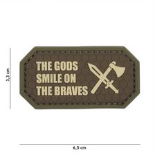 Embleem 3D PVC The Gods smile on the Braves #11140 bruin 