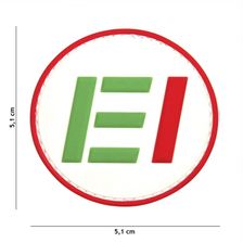 Embleem 3D PVC Esercito EI #12074 wit
