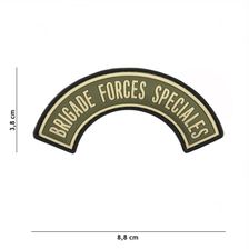 Embleem 3D PVC Brigade Forces Speciales #9029 groen 