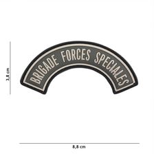 Embleem 3D PVC Brigade Forces Speciales #9031 grijs 