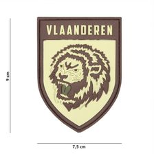 Embleem 3D PVC Vlaanderen #13069 coyote