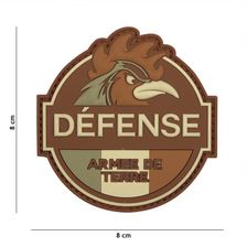 Embleem 3D PVC Defense Armee de Terre #13074 bruin 