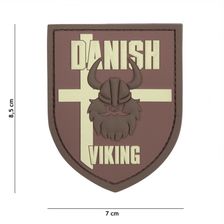 Embleem 3D PVC Danish Viking #13078 bruin 