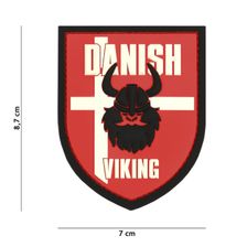 Embleem 3D PVC Danish Viking #13079 rood 