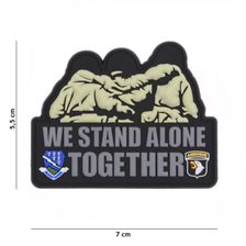 Embleem 3D PVC We Stand Alone Together #7094