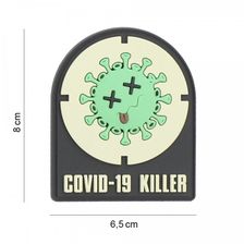 Embleem 3D PVC Covid-19 killer #8091