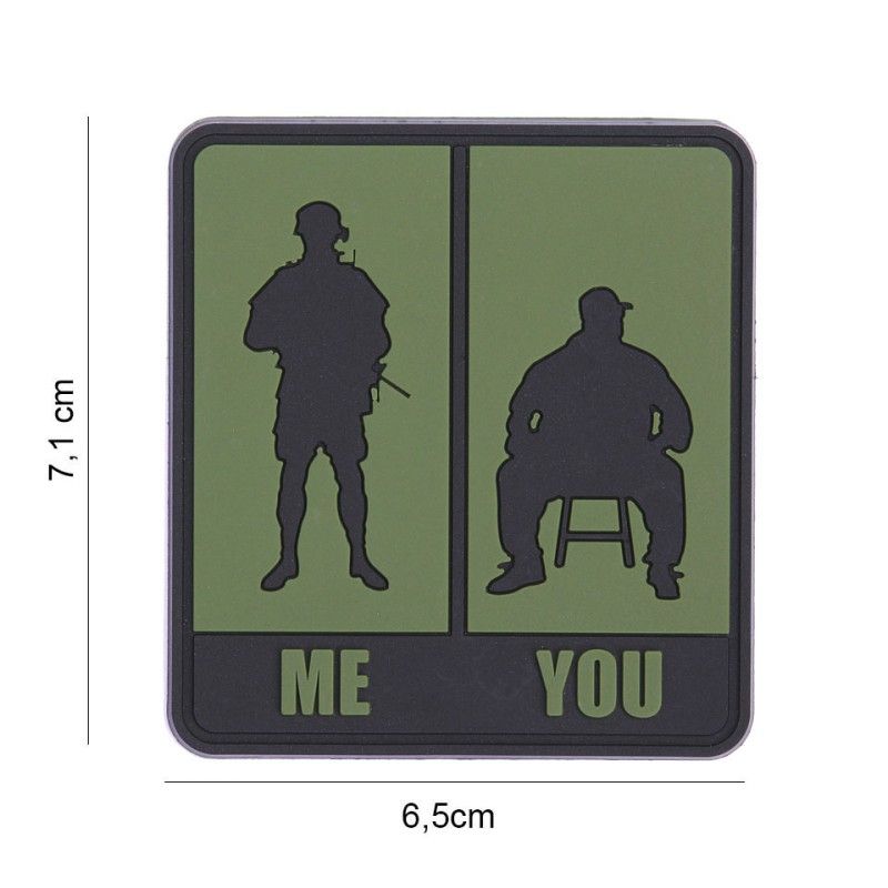Embleem 3D PVC Me & You groen