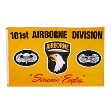 Vlag Airborne 101st Division geel