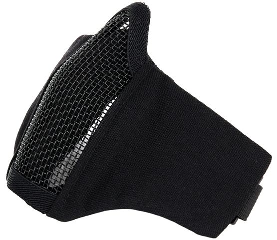 Airsoft gezicht masker Mesh zwart