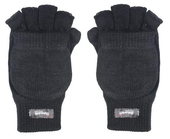 Jager en visser handschoen grip Thinsulate zwart