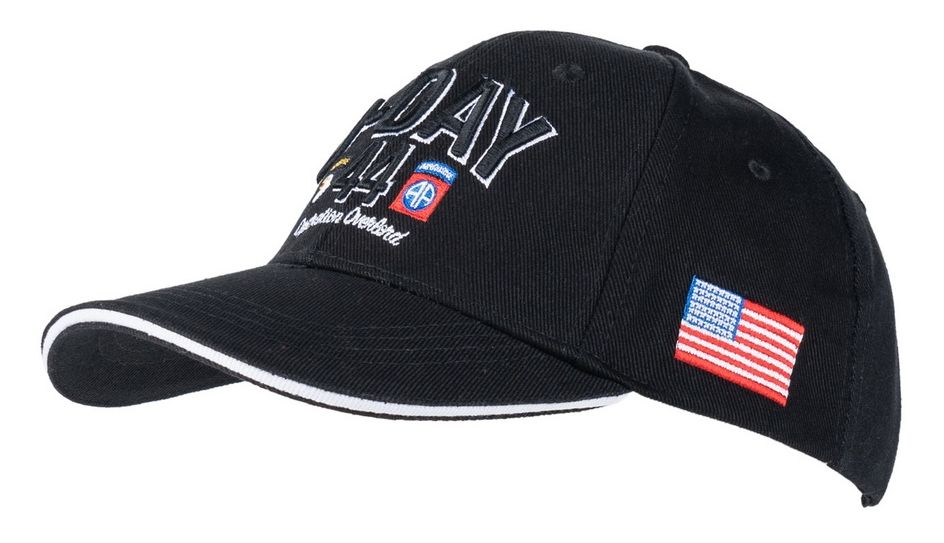 Baseball cap D-Day Normandy zwart