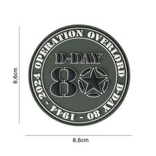 Embleem 3D PVC D-Day 80 Operation Overlord #16058