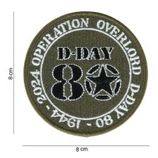Embleem stof D-Day 80 operation overlord #4038
