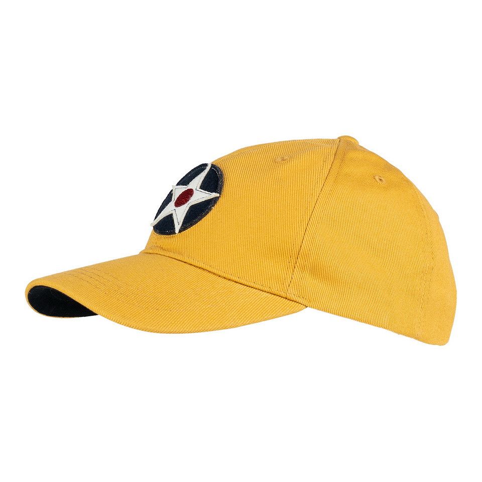 Baseball Cap Brushed USAAC geel