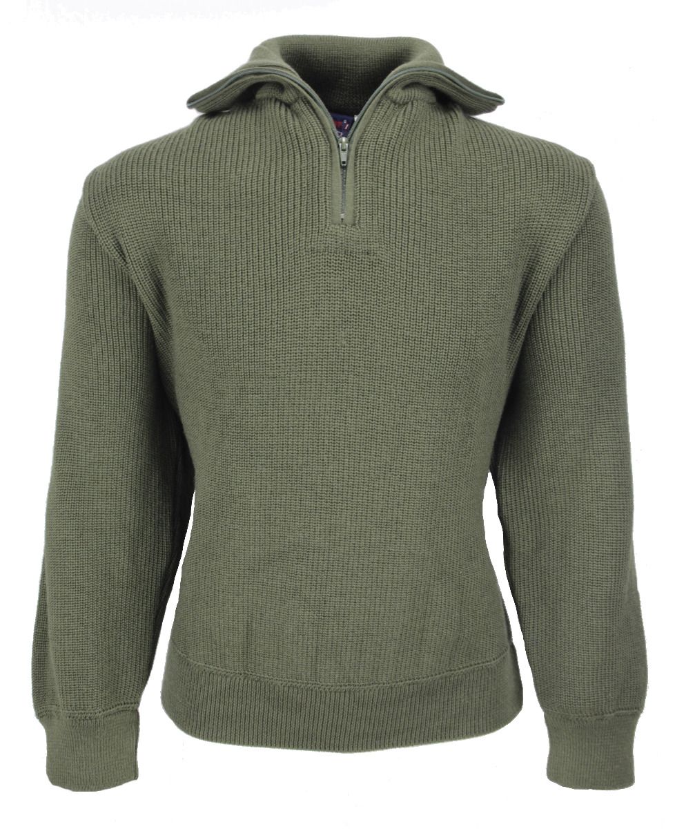 Schippers trui Elbe 30/70 groen